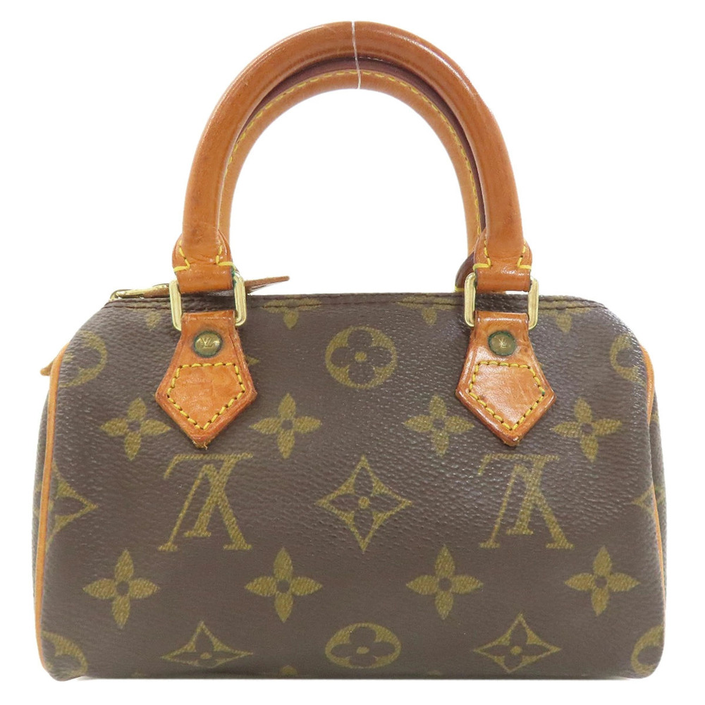 Louis Vuitton Canvas Monogram Speedy Handbag Brown